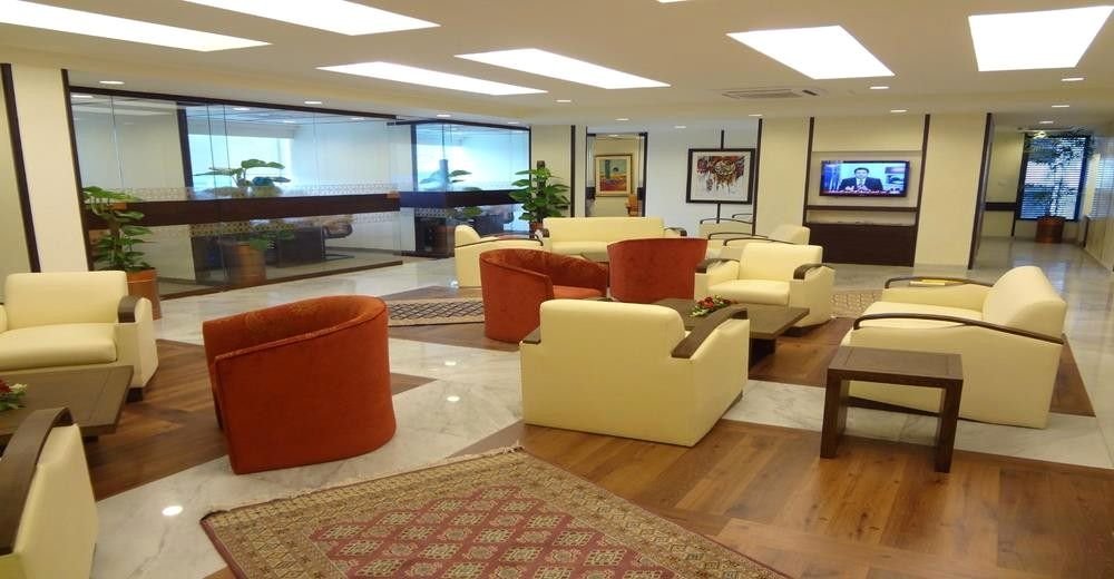 Executive lounge interior designed by ABA Associates